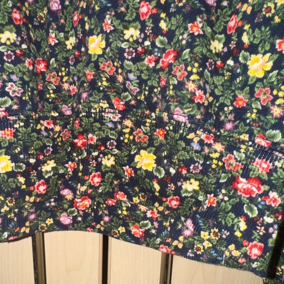 Polo Ralph Lauren Girls Floral  Ruffled Fleece Sweatshirt size M (8/10) - Picture 5 of 8